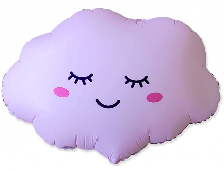 Шар Мини-фигура Облако Розовое, Матовое  